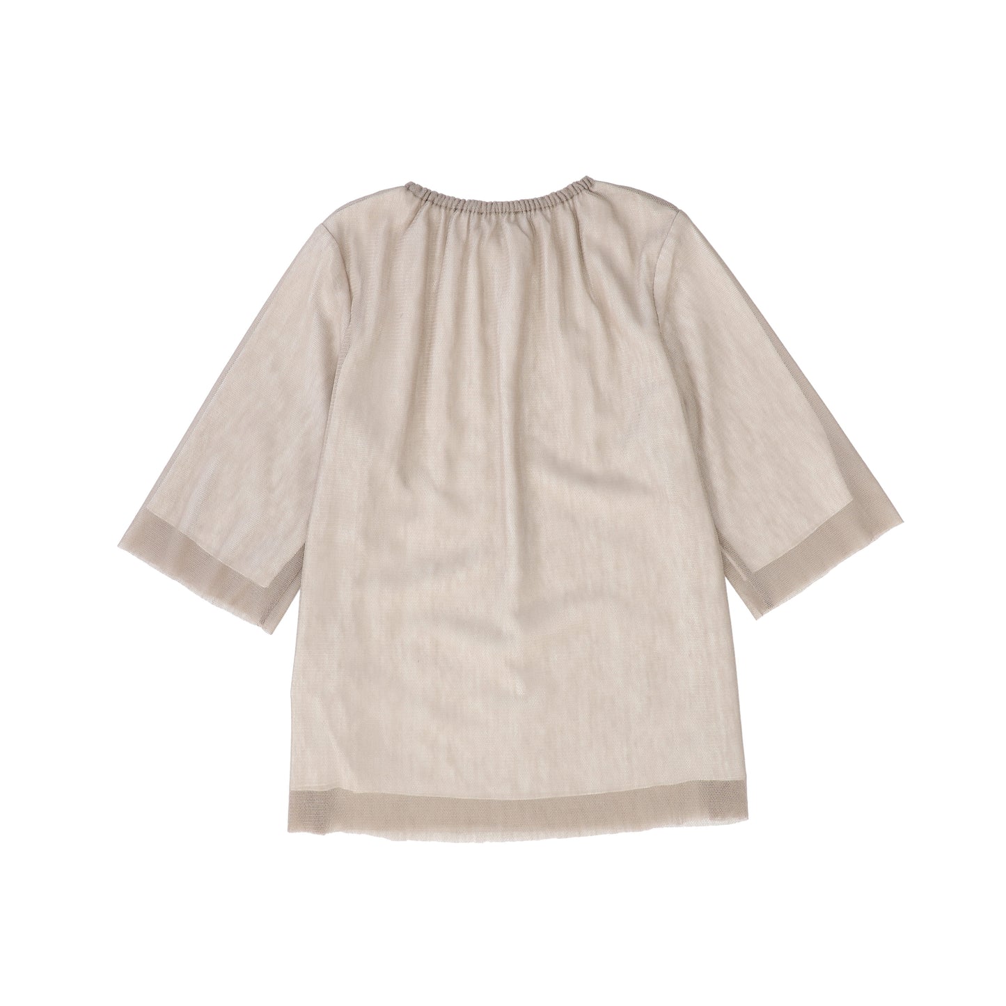 VENERA ARAPU TAUPE GATHERED TOP