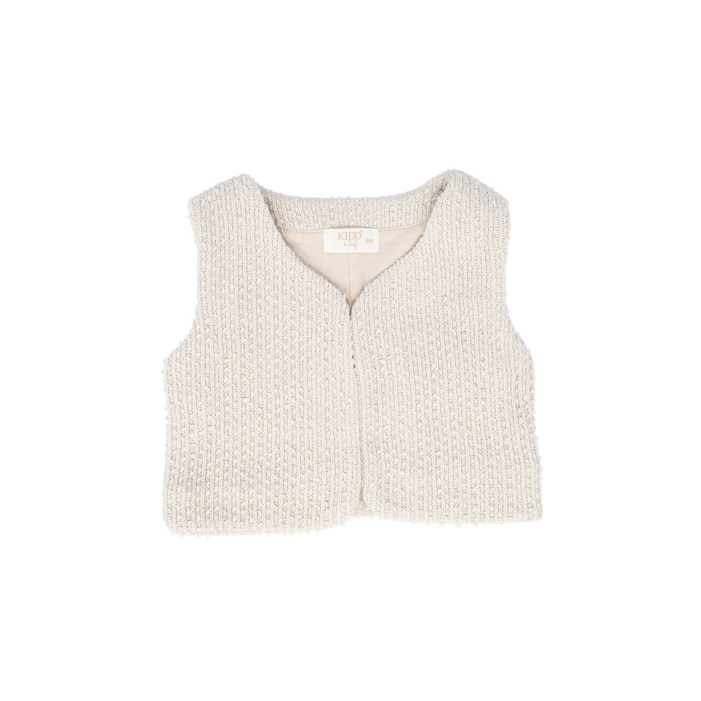 KIPP TAN TEXTURED KNIT VEST