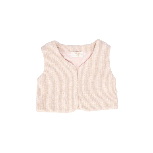 KIPP PINK TEXTURED KNIT VEST