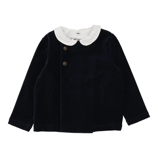 ANALOGIE NAVY TODDLER VELVET BLAZER