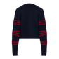 SONIA RYKIEL NAVY STRIPED BUTTON SWEATER