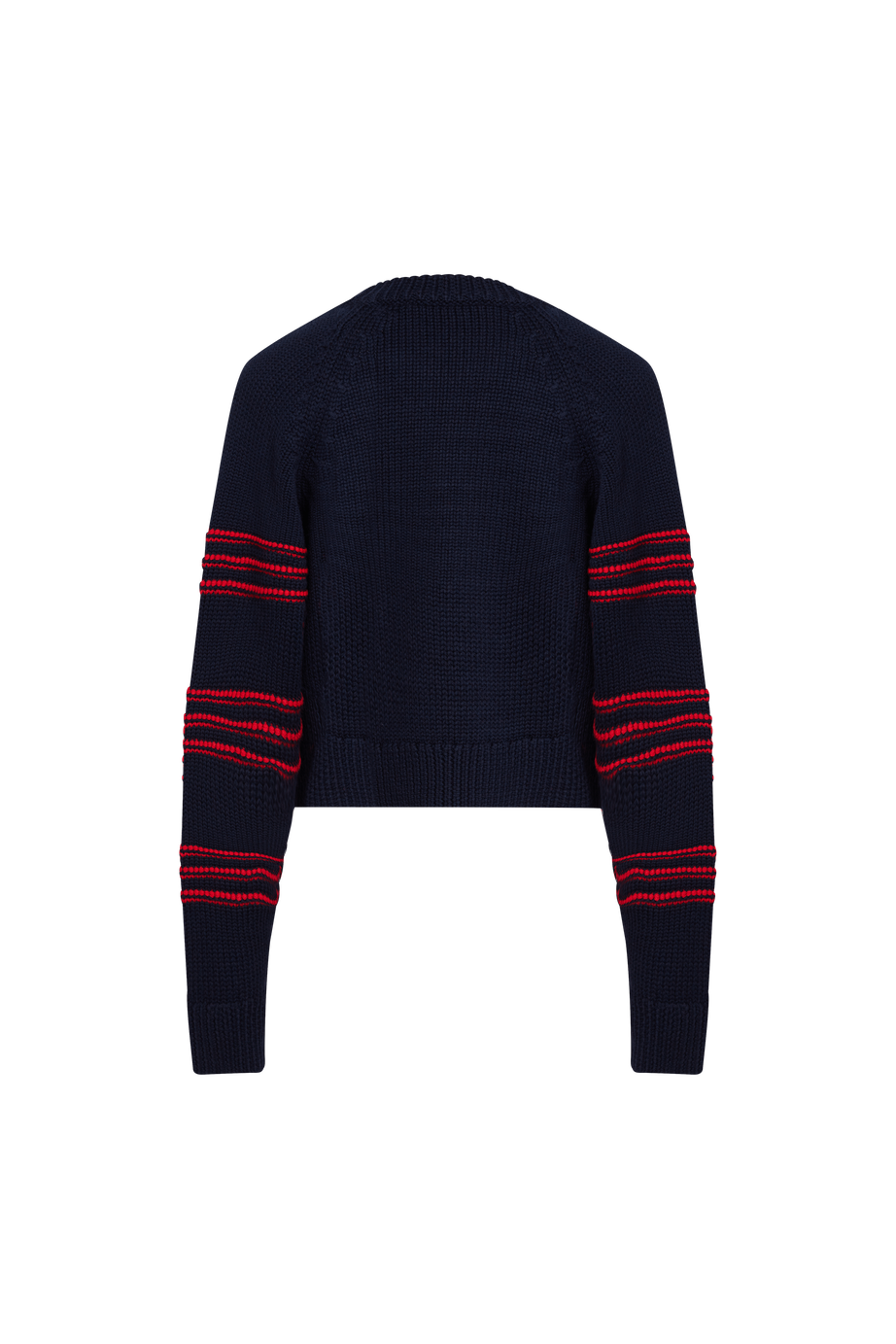 SONIA RYKIEL NAVY STRIPED BUTTON SWEATER
