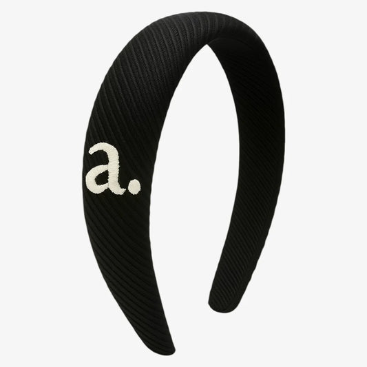 ARCHI BLACK KNIT HEADBAND [FINAL SALE]
