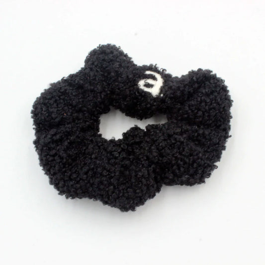 ARCHI BLACK SHERPA SCRUNCHIE [FINAL SALE]