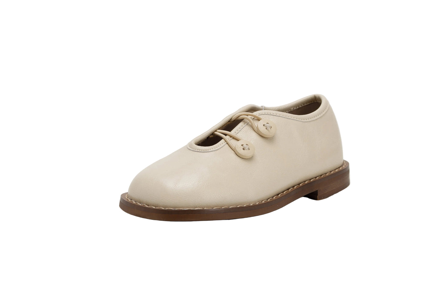 TANNERY & CO BEIGE DOUBLE BUTTON SHOE