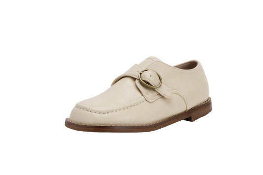 TANNERY & CO BEIGE CHUNKY BUCKLE SHOE