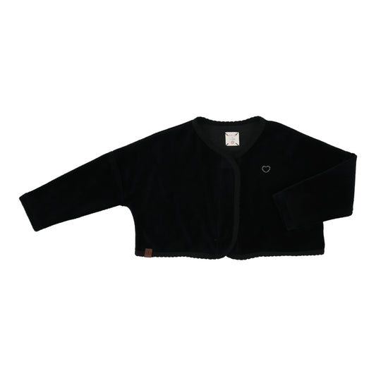 ANALOGIE BLACK VELOUR CARDIGAN [FINAL SALE]