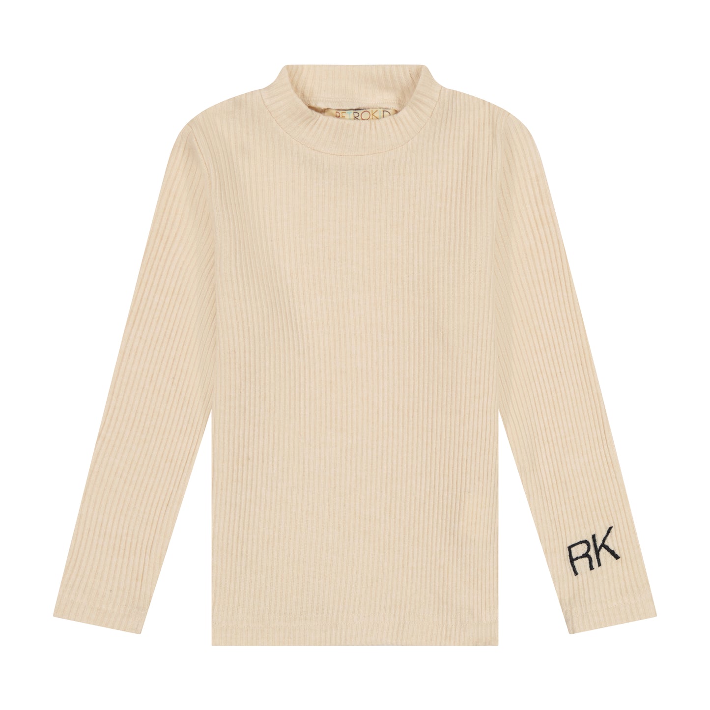 RETRO KID OAT/CREAM KNIT MOCKNECK
