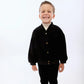 RETRO KID BLACK VELVET CARDIGAN