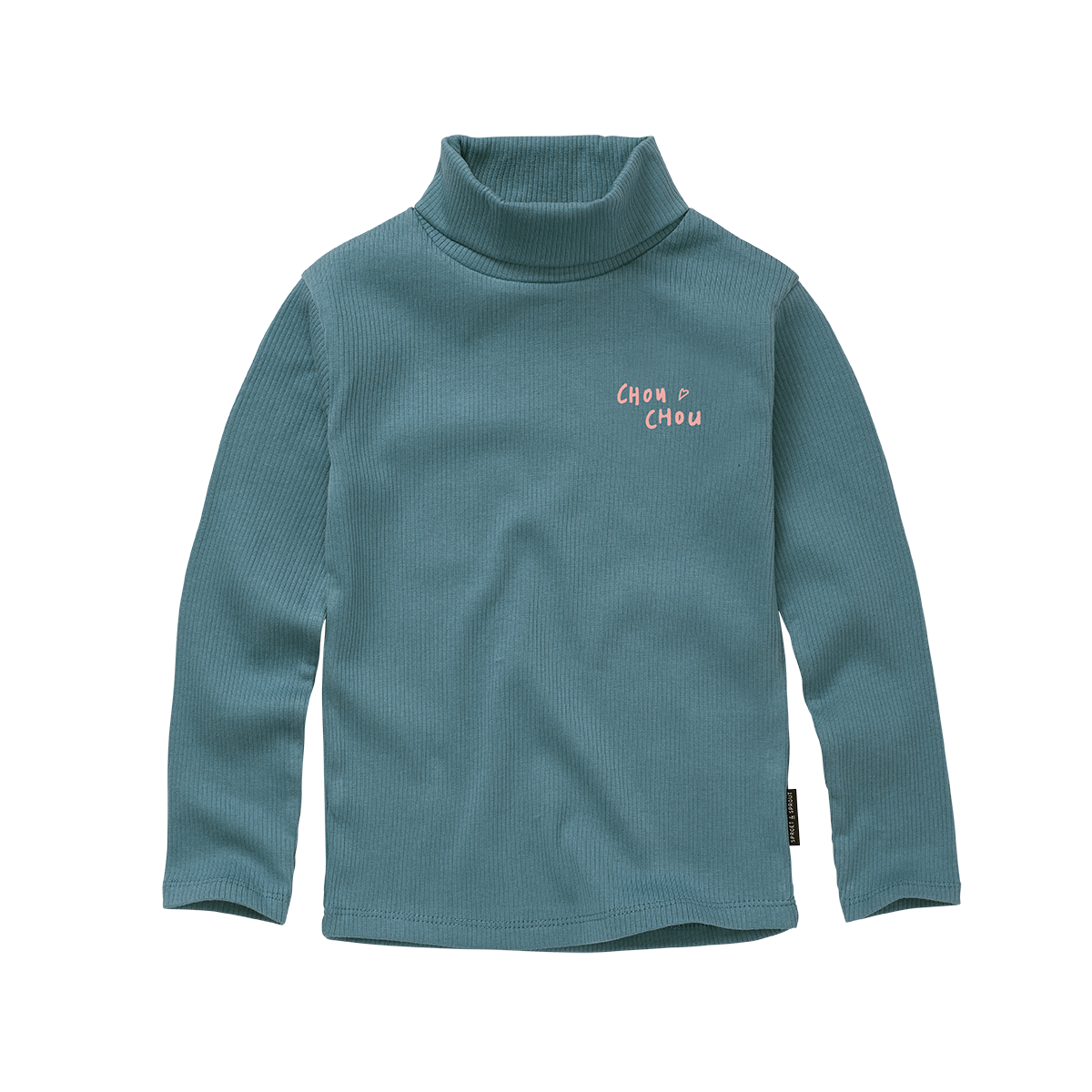 SPROET & SPROUT TEAL WORDED TURTLE NECK
