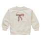 SPROET & SPROUT IVORY BOW PATCH SWEATSHIRT