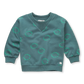 SPROET & SPROUT TEAL RIBBED NECK GRAPHIC SWEATSHIRT