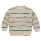 SPROET & SPROUT IVORY/GREEN STRIPED SWEATER