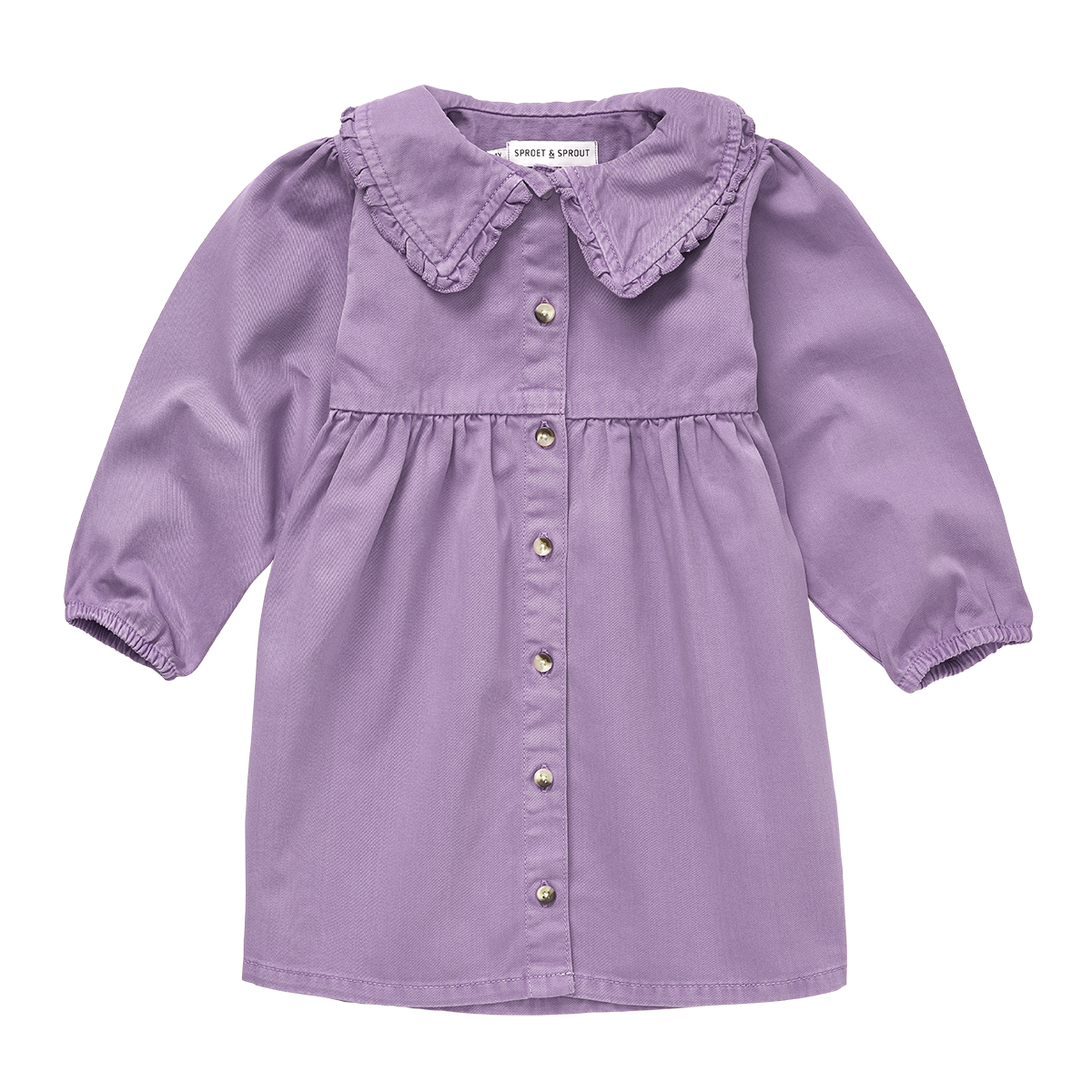 SPROET & SPROUT LAVENDER DENIM COLLAR DRESS