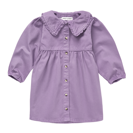 SPROET & SPROUT LAVENDER DENIM COLLAR DRESS