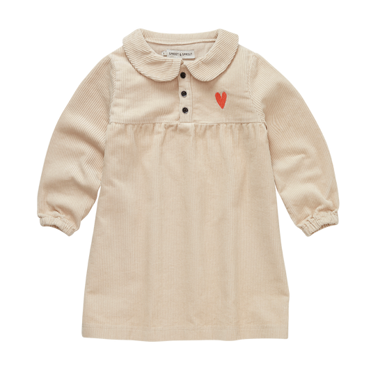SPROET & SPROUT BEIGE CORDUROY COLLAR DRESS