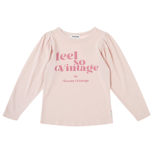 TOCOTO VINTAGE PINK 'FEEL SO VINTAGE' TSHIRT