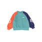 WYNKEN NAVY COLOR BLOCK LOGO SWEATSHIRT [FINAL SALE]