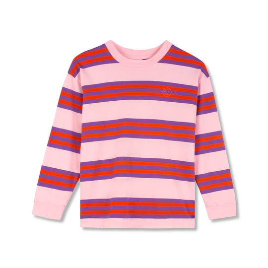 WYNKEN PINK/PURPLE STRIPED TEE