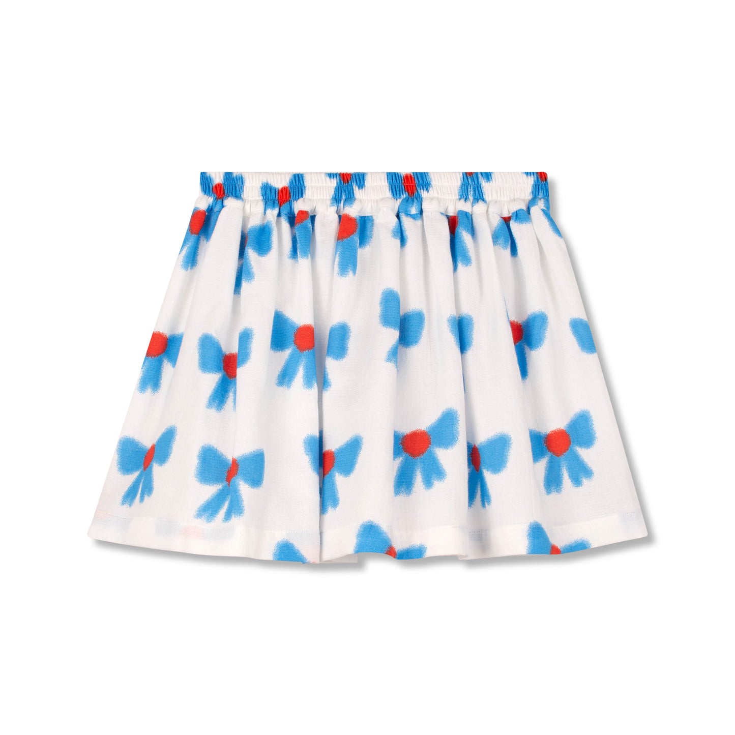 WYNKEN WHITE/BLUE BOW SKIRT