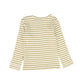 PETIT PIAO GREEN AND OFF WHITE STRIPED MODAL TSHIRT [Final Sale]