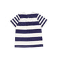 WYNKEN NAVY/WHITE STRIPED WORDED DRESS