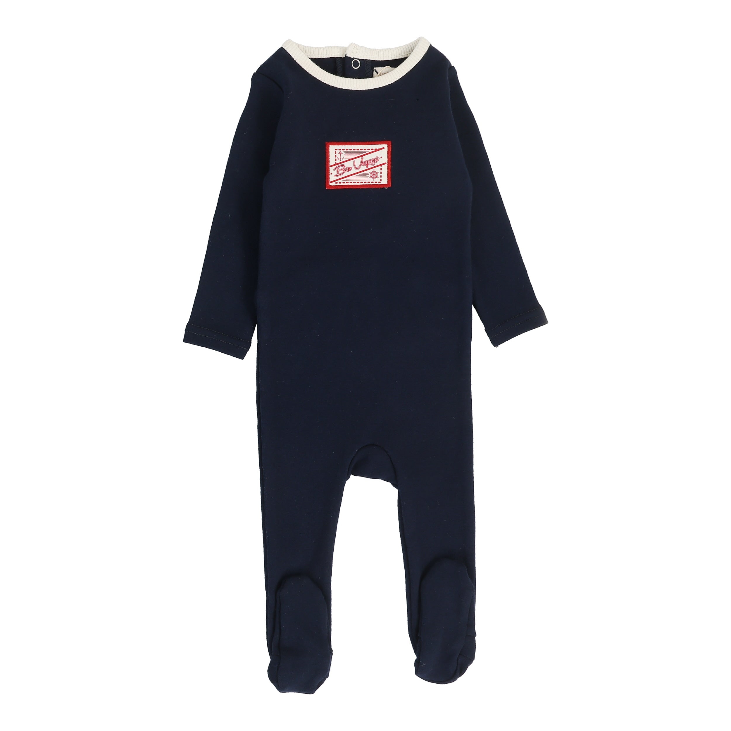 ANALOGIE NAVY BON VOYAGE EMBROIDERED SWEATSHIRT – Luibelle