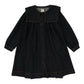 ANALOGIE BLACK DENIM PLEATED SAILOR DRESS