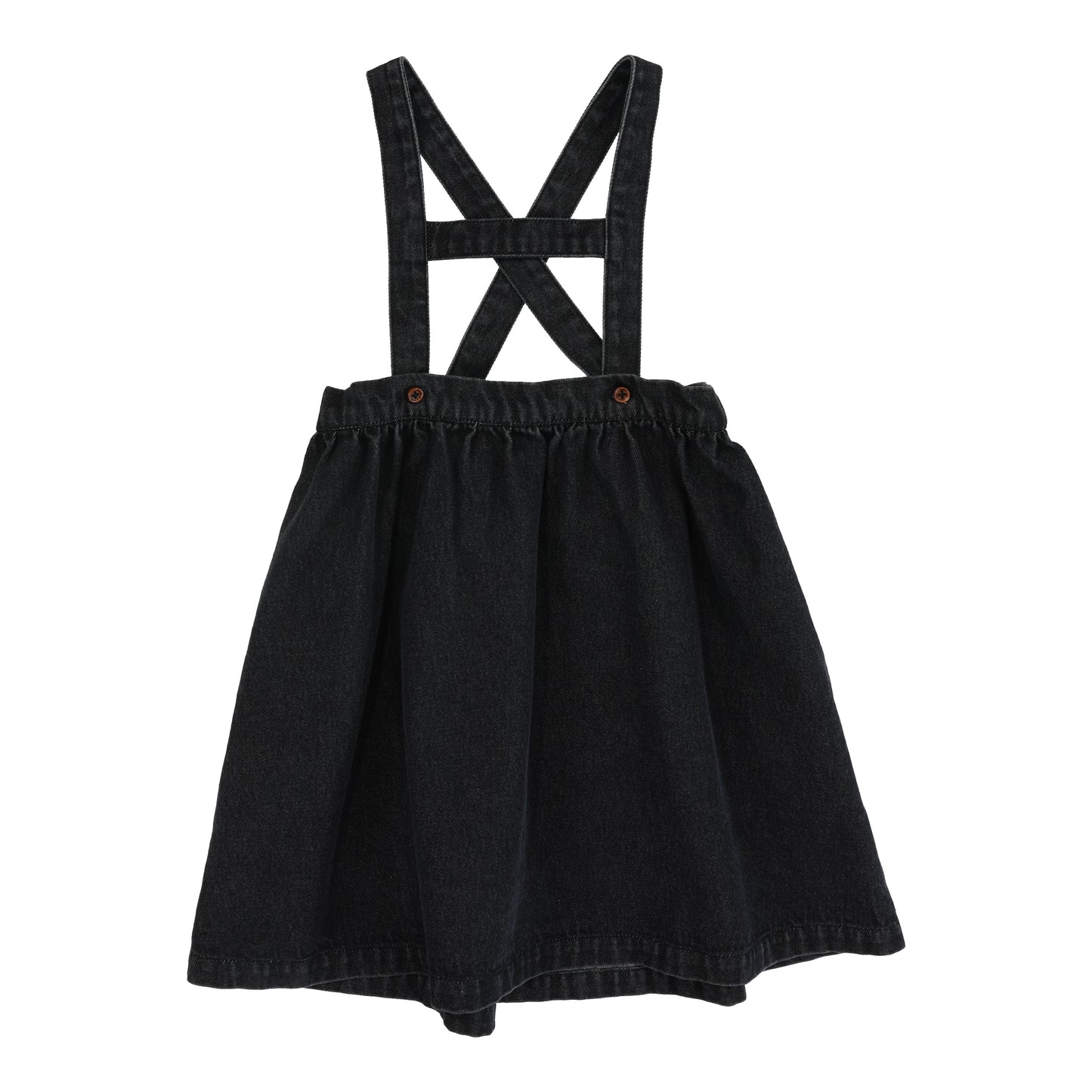 ANALOGIE BLACK DENIM STRAP DENIM JUMPER