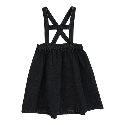 ANALOGIE BLACK DENIM STRAP DENIM JUMPER