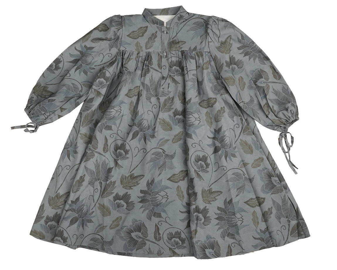 NOMA GREY FLORAL LINE PRINT DRESS