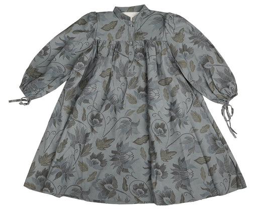 NOMA GREY FLORAL LINE PRINT DRESS