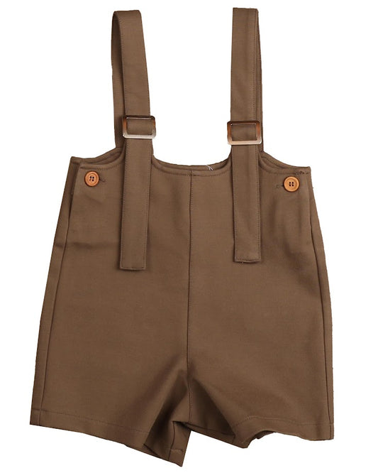 BELATI BROWN JERSEY OVERALLS