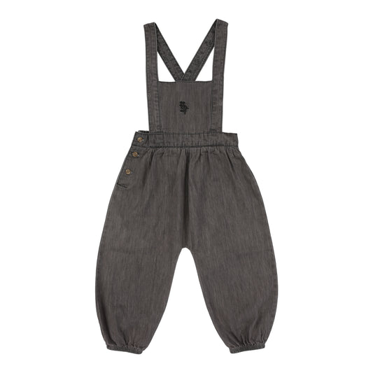 ANALOGIE GREY WASH TENCEL GIRLS ROMPER