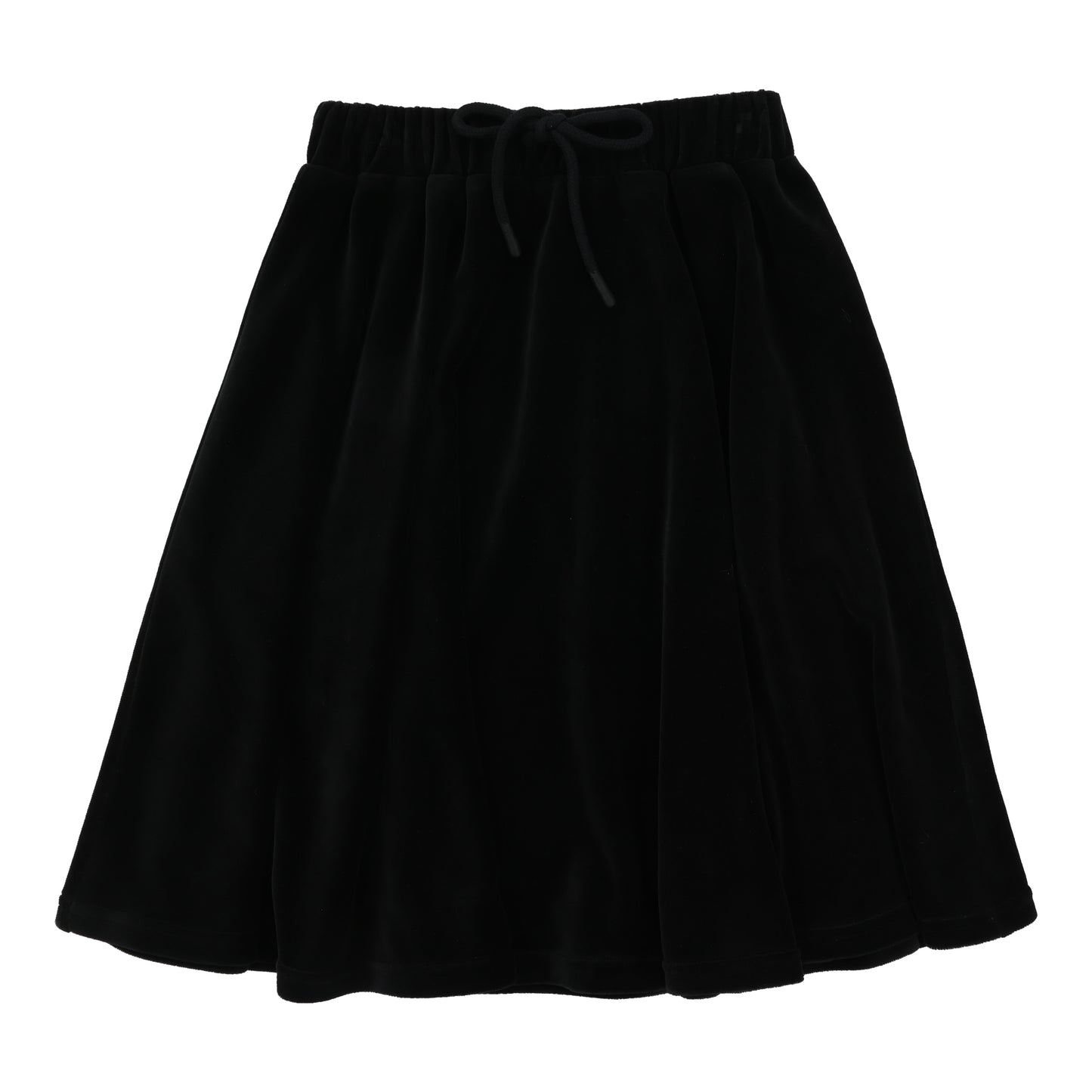 LIL LEGS BLACK VELOUR CIRCLE SKIRT
