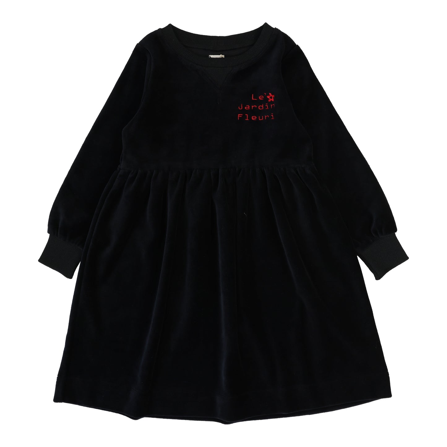 ANALOGIE BLACK VELOUR DRESS