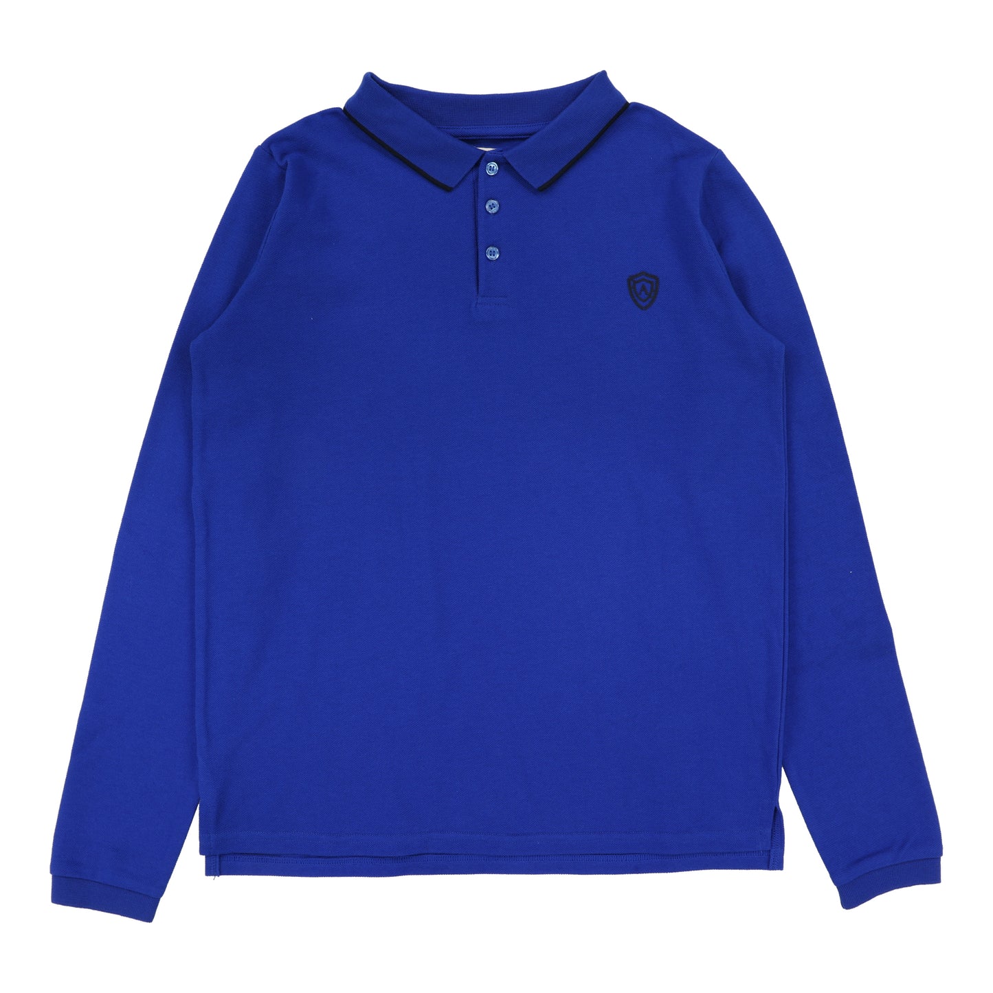 LIL LEGS COBALT BLUE COLLAR TRIM POLO