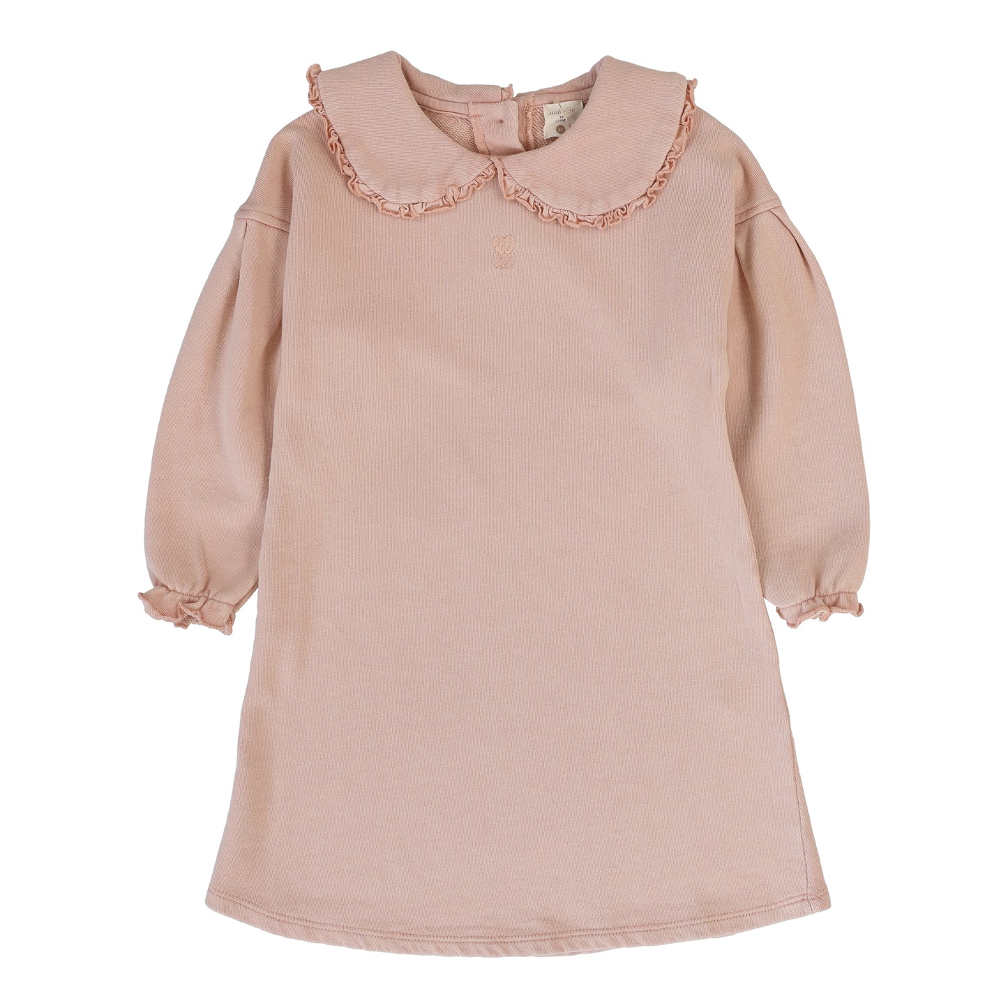 ANALOGIE DUSTY PINK WASH SWEATSHIRT DRESS