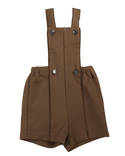 BELATI BROWN JERSEY ROMPER