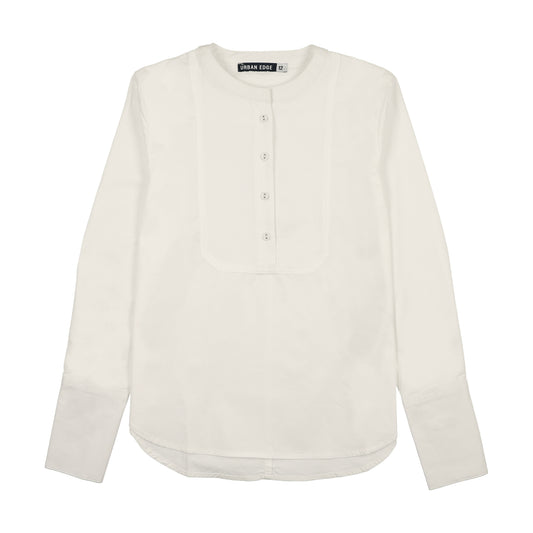 URBAN EDGE WHITE BIB BLOUSE