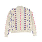 TUSTELLO OATMEAL DIAMOND DESIGN SWEATER