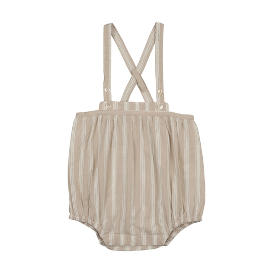 ANALOGIE WHEAT STRIPED SUSPENDER BLOOMERS