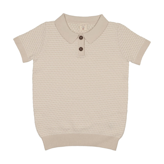 ANALOGIE WHEAT MULTI KNIT POLO