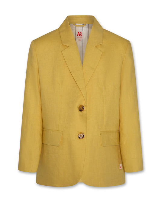AO76 YELLOW BUTTON DOWN BLAZER