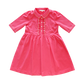 LITTLE PARNI PINK SCALLOP STITCH COLLAR DRESS