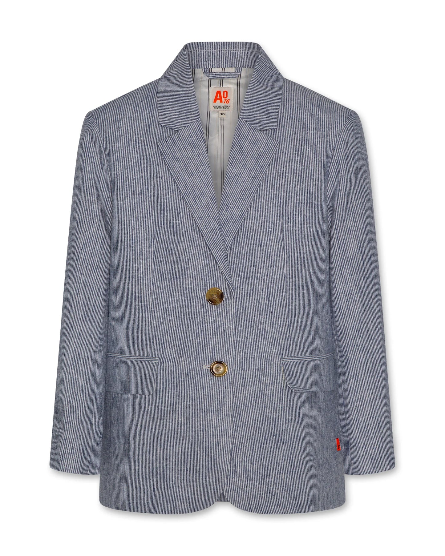 AO76 BLUE/WHITE PIN STRIPED BLAZER