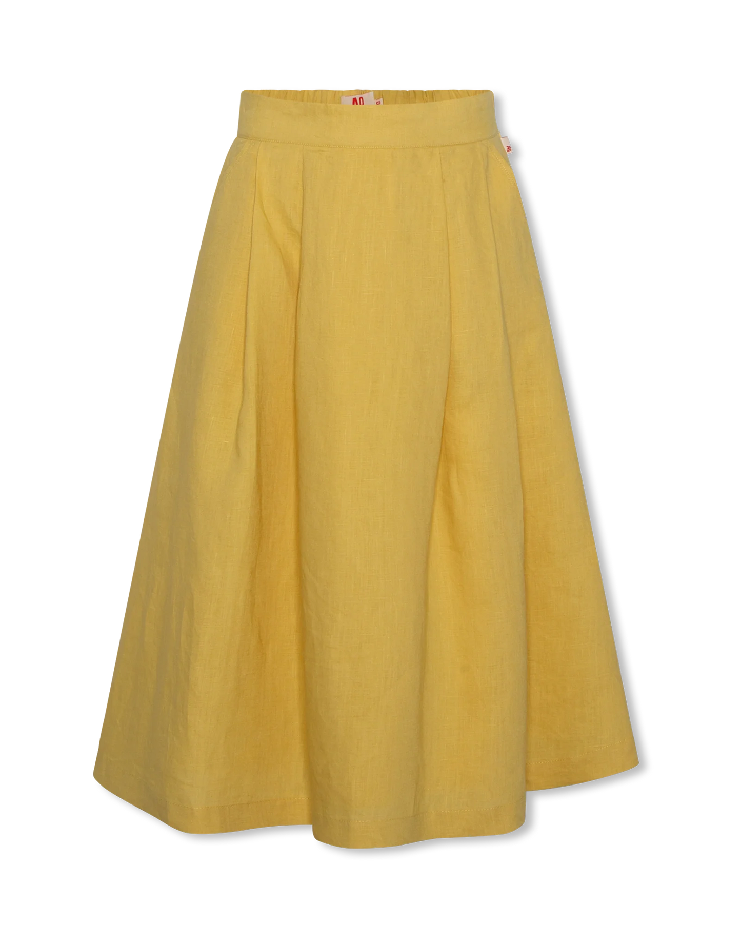 AO76 YELLOW MIDI SKIRT