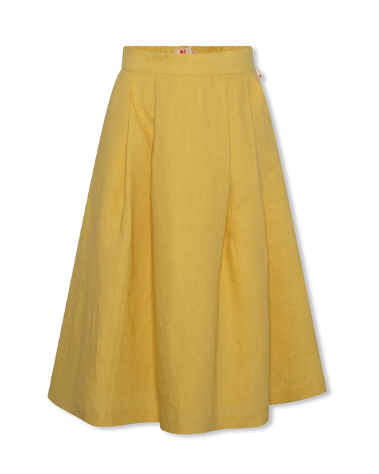 AO76 YELLOW MIDI SKIRT