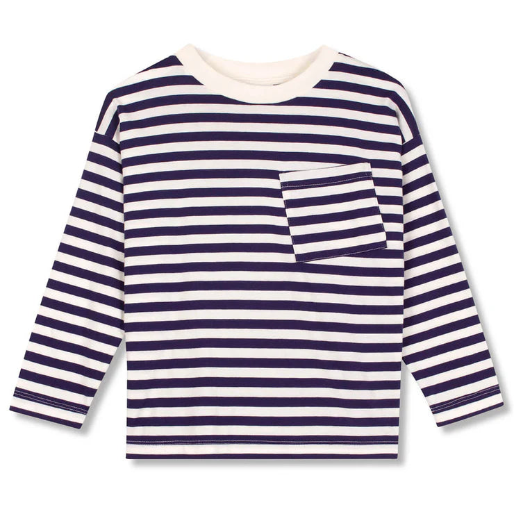 WYNKEN NAVY/WHITE STRIPED POCKET TEE [FINAL SALE] – Luibelle