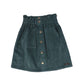 A MONDAY IN COPENHAGEN GREEN CORDUROY BUTTON SKIRT [Final Sale]